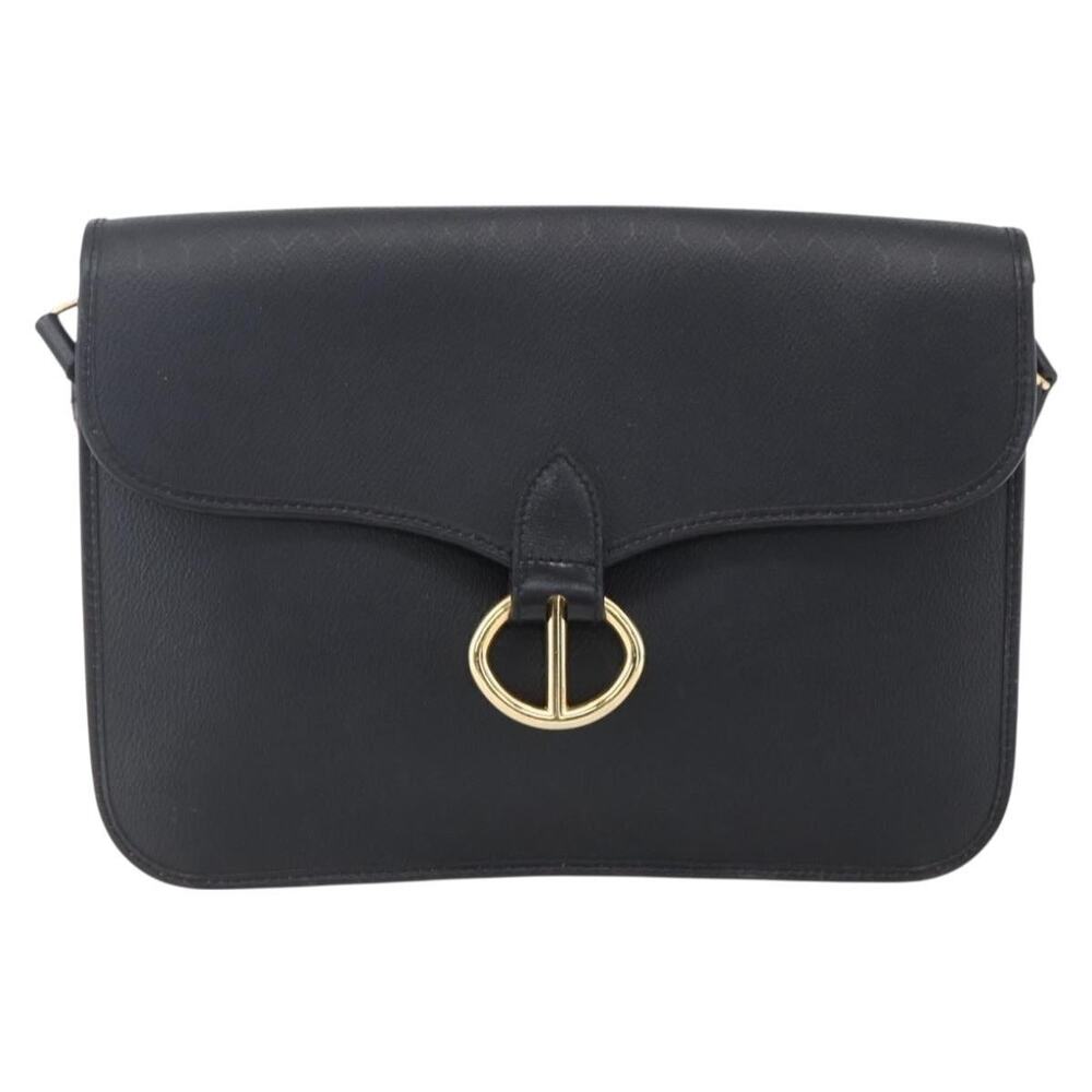 Dior Honeycomb Canvas Shoulder Bag Black